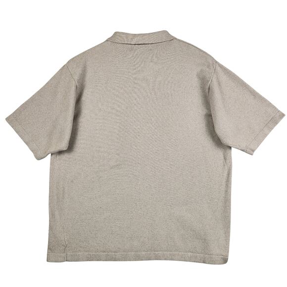 Lord & Taylor Casual Classics Men's SZ L Beige Knit Polo Short Sleeve Lux Fabric - Picture 2 of 13